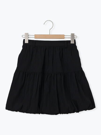 バルーンミニスカート（ブラック/キナリ）｜sō4ū（ソウフォーユー）通販