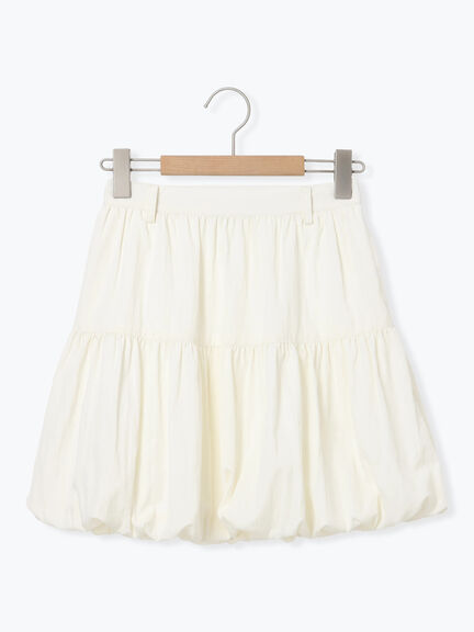 バルーンミニスカート（ブラック/キナリ）｜sō4ū（ソウフォーユー）通販