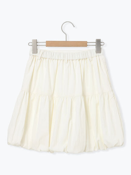 バルーンミニスカート（ブラック/キナリ）｜sō4ū（ソウフォーユー）通販