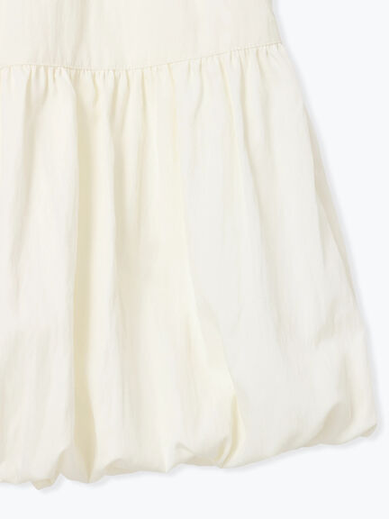 バルーンミニスカート（ブラック/キナリ）｜sō4ū（ソウフォーユー）通販