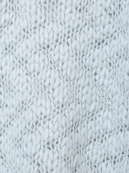 スラブヤーンニットプルオーバー（サックスブルー/キナリ）｜sō4ū（ソウフォーユー）通販