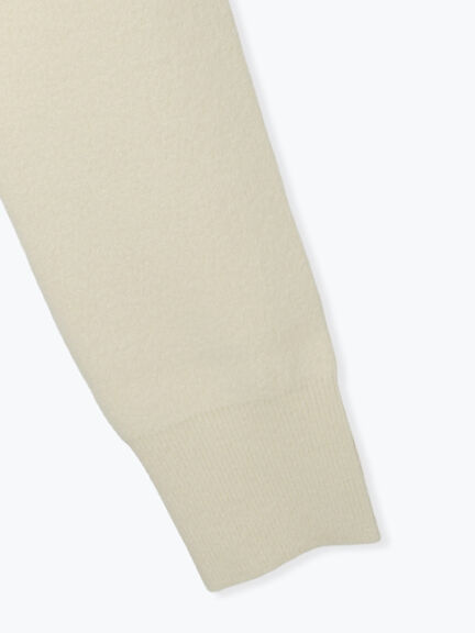 マフラー付きミニシャギープルオーバー（ブラック/キナリ）｜sō4ū（ソウフォーユー）通販