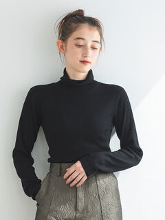 シアーリブタートル(ブラック/キナリ)｜sō4ū(ソウフォーユー)通販