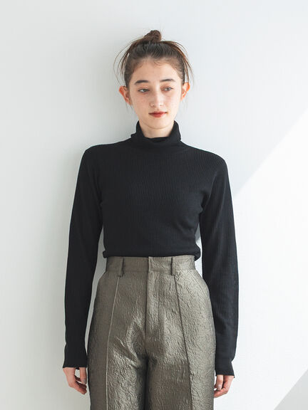 シアーリブタートル（ブラック/キナリ）｜sō4ū（ソウフォーユー）通販