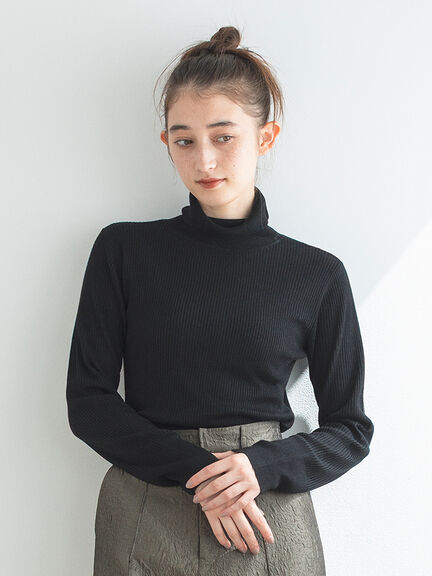 シアーリブタートル（ブラック/キナリ）｜sō4ū（ソウフォーユー）通販