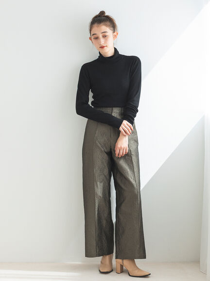 シアーリブタートル（ブラック/キナリ）｜sō4ū（ソウフォーユー）通販