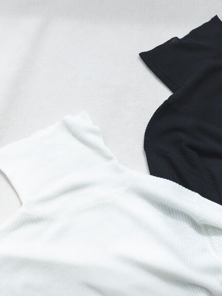 シアーリブタートル（ブラック/キナリ）｜sō4ū（ソウフォーユー）通販