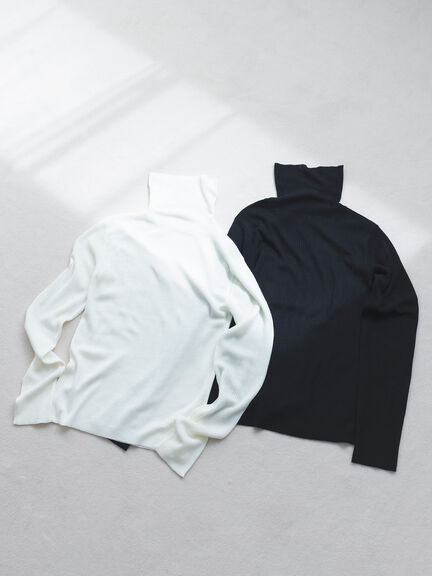 シアーリブタートル（ブラック/キナリ）｜sō4ū（ソウフォーユー）通販