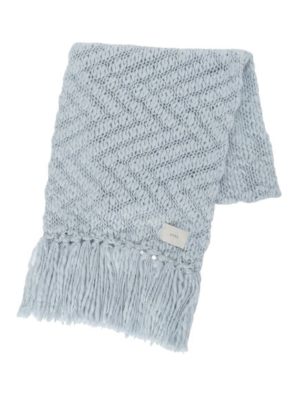 スラブヤーンマフラー（サックスブルー/キナリ）｜sō4ū（ソウフォーユー）通販