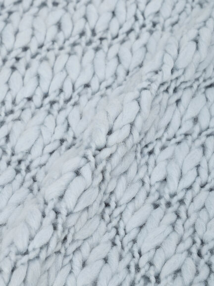 スラブヤーンマフラー（サックスブルー/キナリ）｜sō4ū（ソウフォーユー）通販