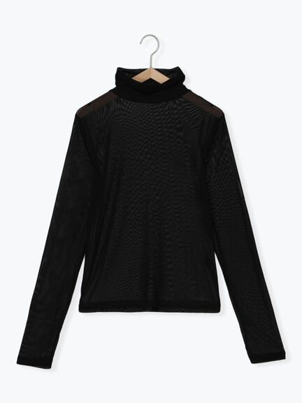 シアーハイネックカットソー（ブラック/ベージュ）｜sō4ū（ソウフォーユー）通販