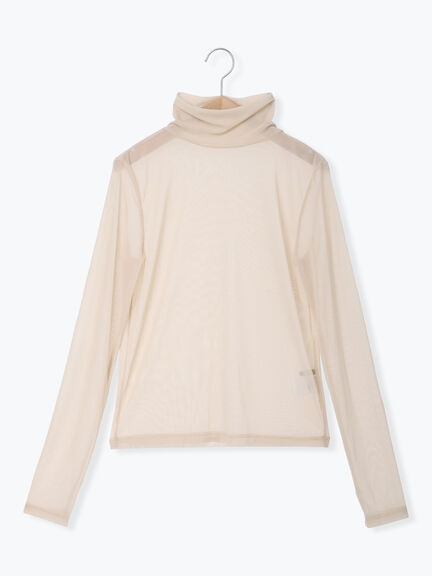 シアーハイネックカットソー（ブラック/ベージュ）｜sō4ū（ソウフォーユー）通販