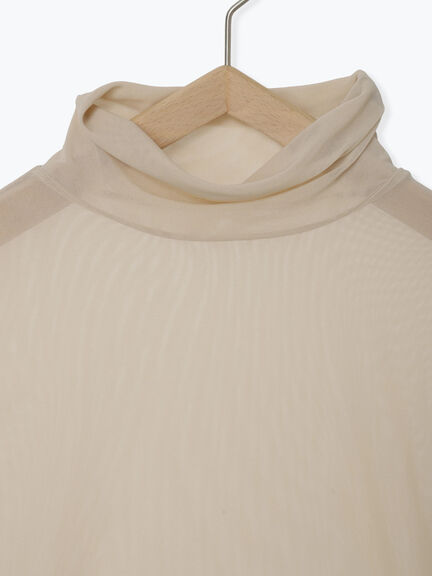 シアーハイネックカットソー（ブラック/ベージュ）｜sō4ū（ソウフォーユー）通販