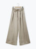 サテンタックワイドパンツ（ベージュ/キナリ）｜sō4ū（ソウフォーユー）通販