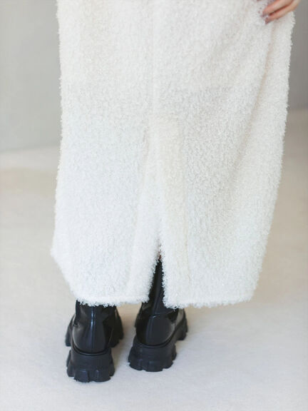 シャギーキャミワンピース（ブラック/キナリ）｜sō4ū（ソウフォーユー）通販