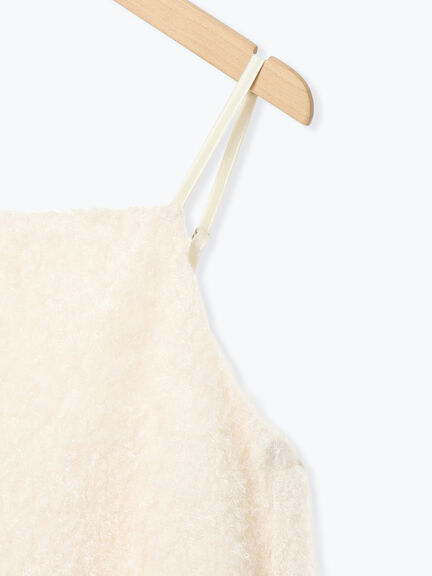 シャギーキャミワンピース（ブラック/キナリ）｜sō4ū（ソウフォーユー）通販