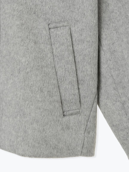 ビッグカラーショートコート（グレー/ベージュ）｜sō4ū（ソウフォーユー）通販