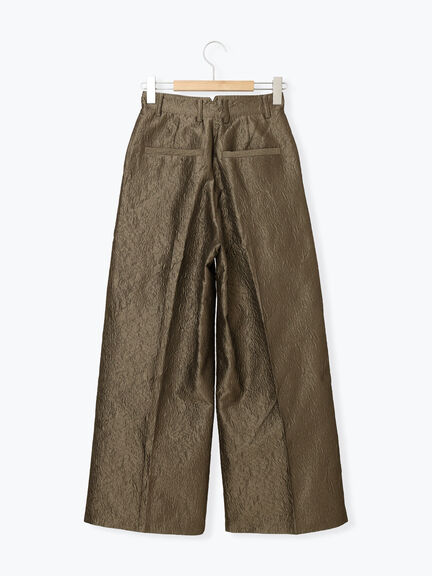 ふくれジャカードパンツ（チャコールグレー/キナリ）｜sō4ū（ソウフォーユー）通販