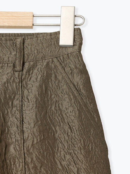 ふくれジャカードパンツ（チャコールグレー/キナリ）｜sō4ū（ソウフォーユー）通販