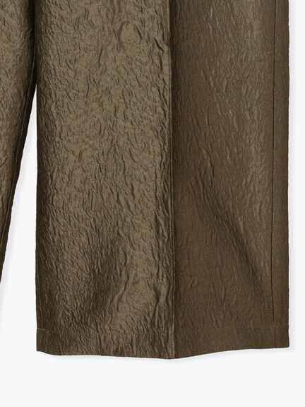 ふくれジャカードパンツ（チャコールグレー/キナリ）｜sō4ū（ソウフォーユー）通販