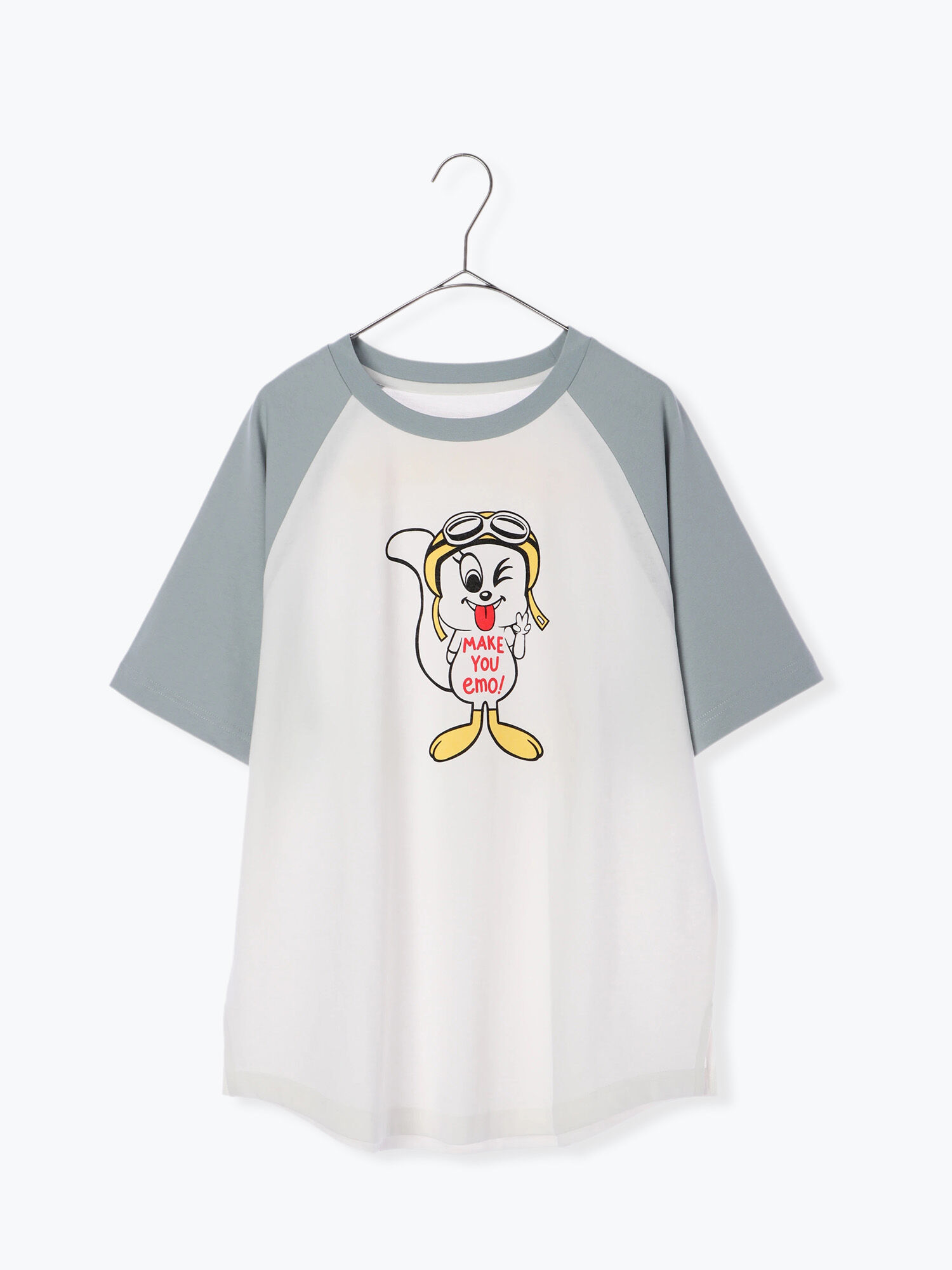 ポッププリントtシャツ ベージュ サックスブルー トップス カットソー Betty 39 S Blue ベティーズブルー 公式通販