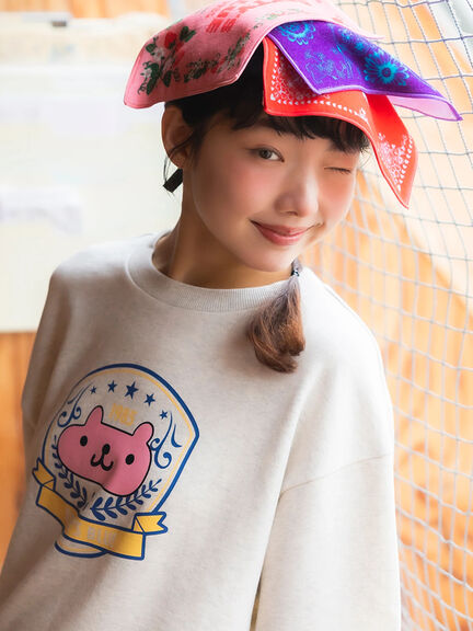 ショッパー柄タオルハンカチ（ピンク/レッド/パープル）｜BETTY'S BLUE（ベティーズブルー）通販