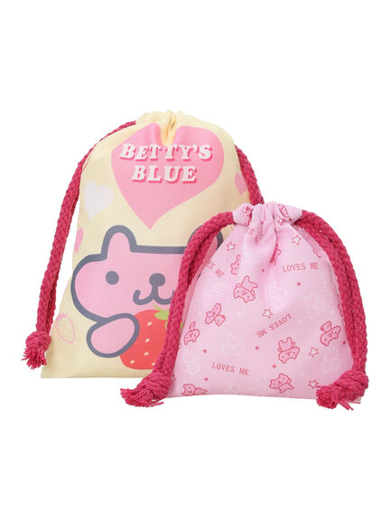 エイミーちゃん 巾着セット（ピンク）｜BETTY'S BLUE（ベティーズブルー）通販