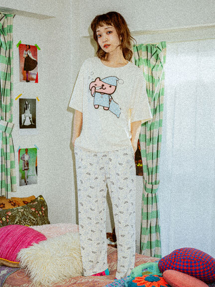 エイミーちゃんプリント ルームウェア（クリーム）｜BETTY'S BLUE（ベティーズブルー）通販