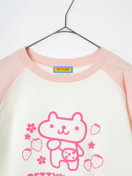 エイミーちゃん プリント ラグランロン T（ピンク）｜BETTY'S BLUE（ベティーズブルー）通販