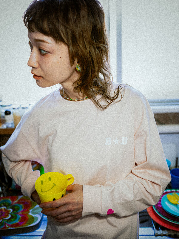 m*i様 ベティーズブルー　エイミーちゃんプリントルームウェア セール】 エイミーちゃん プリント ラグランロン T（ピンク