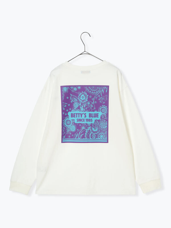 セール】 ショッパー柄 バックプリントロンT（ピンク/レッド/パープル