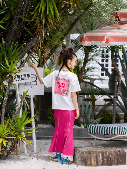 ショッパー柄 バックプリントTシャツ（ピンク/レッド/パープル）｜BETTY'S BLUE（ベティーズブルー）通販