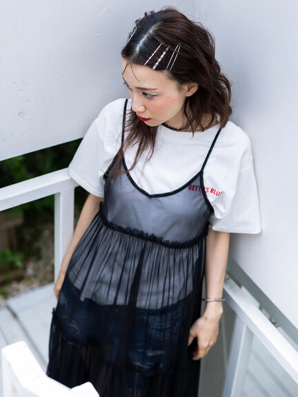 ショッパー柄 バックプリントTシャツ（ピンク/レッド/パープル）｜BETTY'S BLUE（ベティーズブルー）通販
