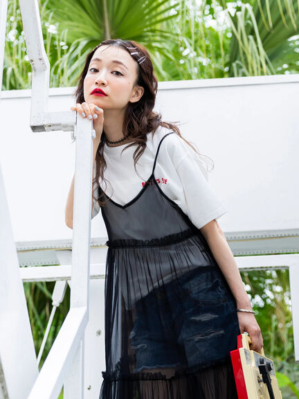 ショッパー柄 バックプリントTシャツ（ピンク/レッド/パープル）｜BETTY'S BLUE（ベティーズブルー）通販