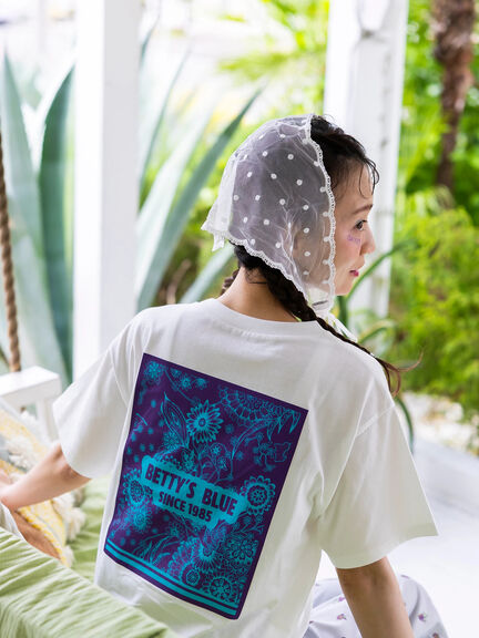 ショッパー柄 バックプリントTシャツ（ピンク/レッド/パープル）｜BETTY'S BLUE（ベティーズブルー）通販