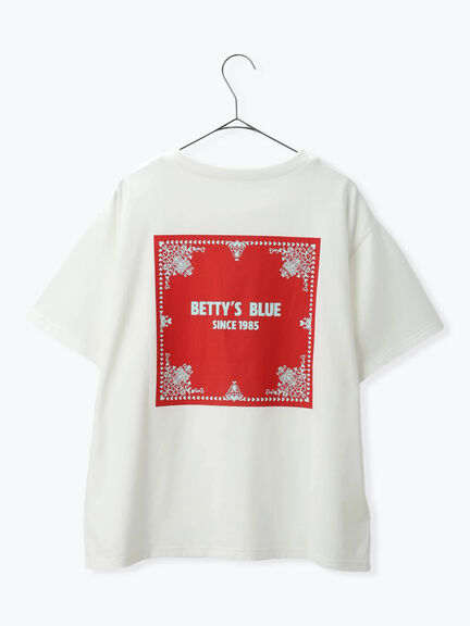 ショッパー柄 バックプリントTシャツ（ピンク/レッド/パープル）｜BETTY'S BLUE（ベティーズブルー）通販