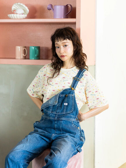 エイミーちゃん総柄プリント ワッフルT（クリーム）｜BETTY'S BLUE（ベティーズブルー）通販