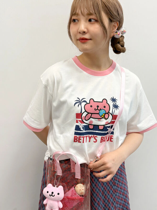 BETTY'S BLUE 落書きエイミーTシャツ BETTY'S BLUE べティーズブルー Mサイズ Tシャツ エイミーちゃん 半袖