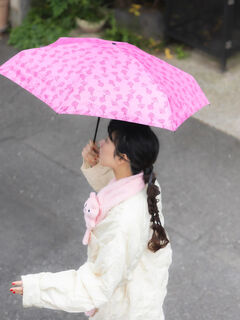 しーちゃん 日傘　晴雨兼用　傘　折りたたみ　あいりちゃん　ベージュ　しぃちゃん しーちゃん しぃちゃん 完全遮光 100% 晴雨兼用日傘 日傘 遮光100