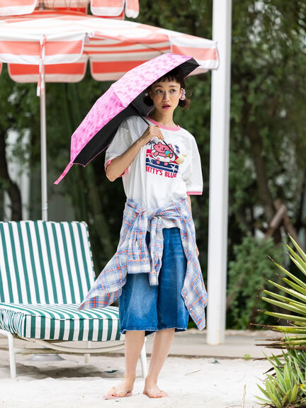エイミーちゃん 折りたたみ傘(晴雨兼用)（ピンク）｜BETTY'S BLUE（ベティーズブルー）通販