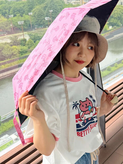 エイミーちゃん 折りたたみ傘(晴雨兼用)（ピンク）｜BETTY'S BLUE（ベティーズブルー）通販