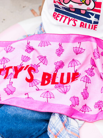 BETTY’S BLUE フェイスタオル（ピンク/ブルー）｜BETTY'S BLUE（ベティーズブルー）通販