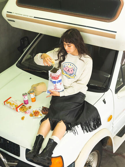 エイミーちゃん プリントプルオーバー（グレー）｜BETTY'S BLUE（ベティーズブルー）通販