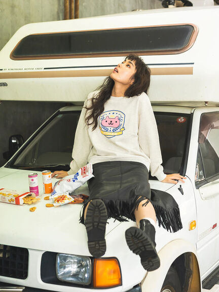 エイミーちゃん プリントプルオーバー（グレー）｜BETTY'S BLUE（ベティーズブルー）通販