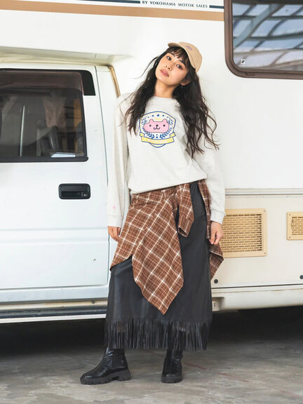 エイミーちゃん プリントプルオーバー（グレー）｜BETTY'S BLUE（ベティーズブルー）通販