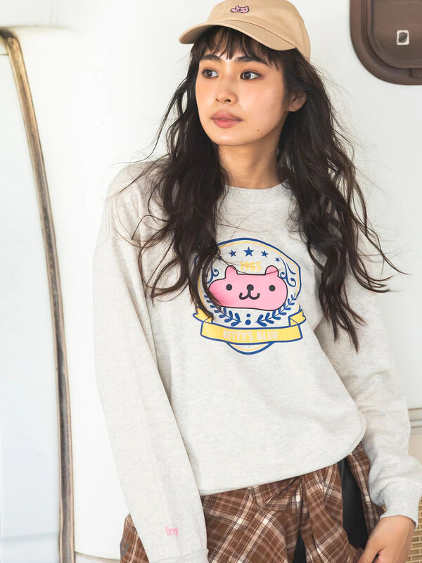 エイミーちゃん プリントプルオーバー（グレー/トップス/カットソー