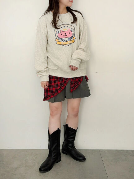 エイミーちゃん プリントプルオーバー（グレー）｜BETTY'S BLUE（ベティーズブルー）通販