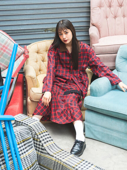 BETTY’S BLUE シャツジャケット（レッド/ネイビー）｜BETTY'S BLUE（ベティーズブルー）通販