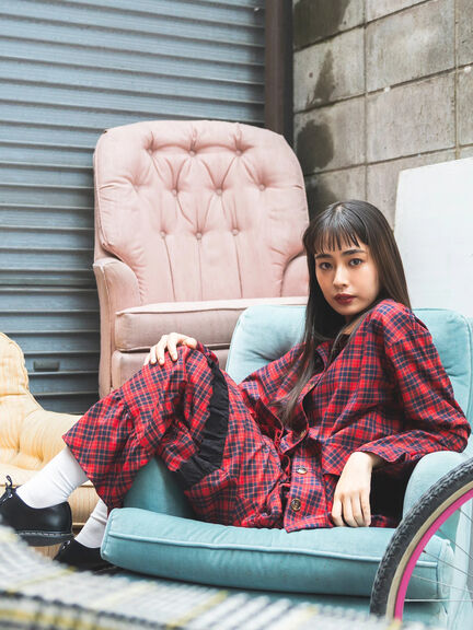 BETTY’S BLUE シャツジャケット（レッド/ネイビー）｜BETTY'S BLUE（ベティーズブルー）通販
