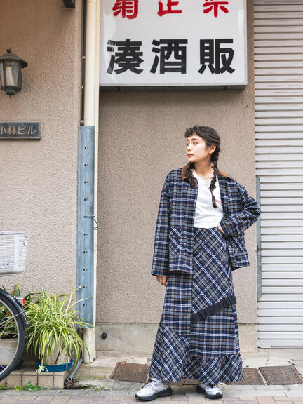 BETTY’S BLUE シャツジャケット（レッド/ネイビー）｜BETTY'S BLUE（ベティーズブルー）通販